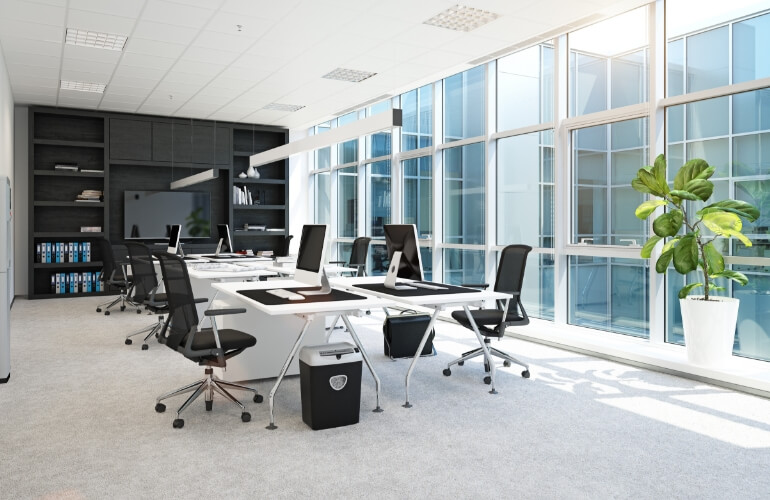 清掃の行き渡ったきれいな打ち合わせスペースのイメージ