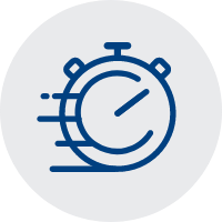 スピードを表すストップウォッチのイラスト