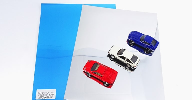 ビバミラーフィルム（A4サイズ程度）のイメージ